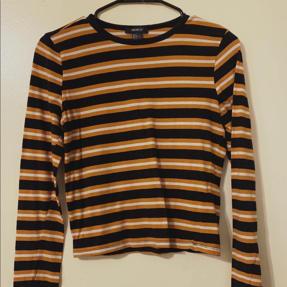 Forever 21 Striped Long Sleeve Shirt